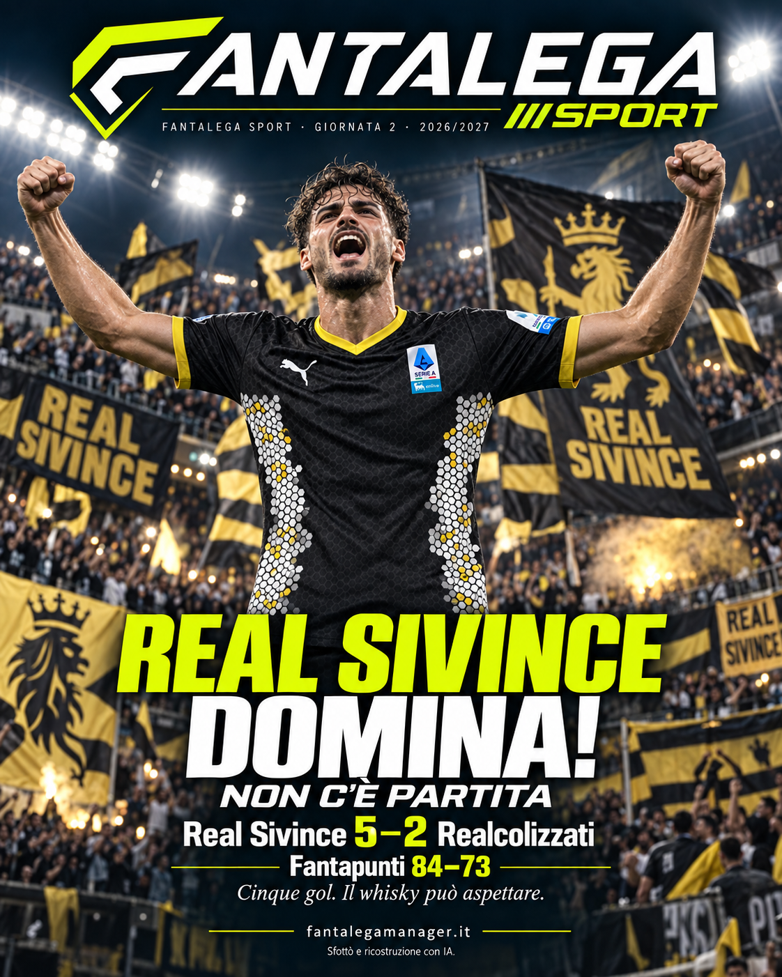 Post Instagram: Real Sivince domina: non c'è partita!