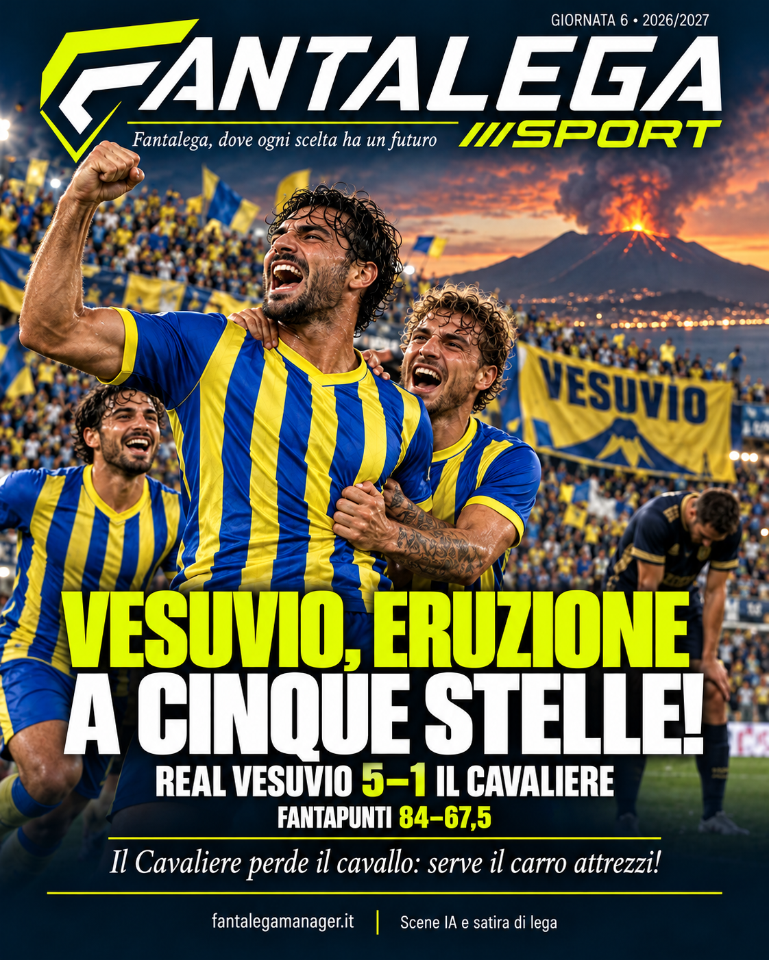 Post Instagram: REAL VESUVIO, ERUZIONE A CINQUE STELLE!