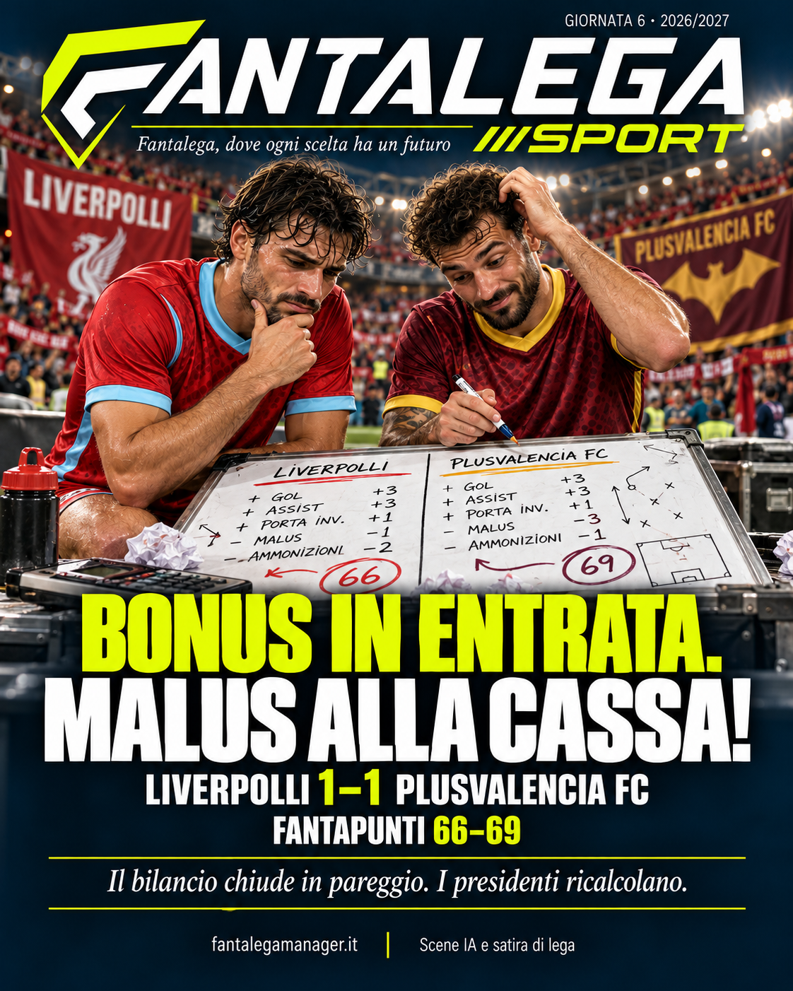 Post Instagram: LIVERPOLLI–PLUSVALENCIA: BONUS IN ENTRATA, MALUS ALLA CASSA